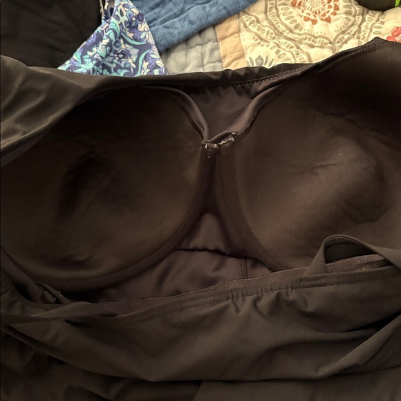 Lands' End Black Women's Swim One Piece size 20 W Swimdress - Picture 6 of 8